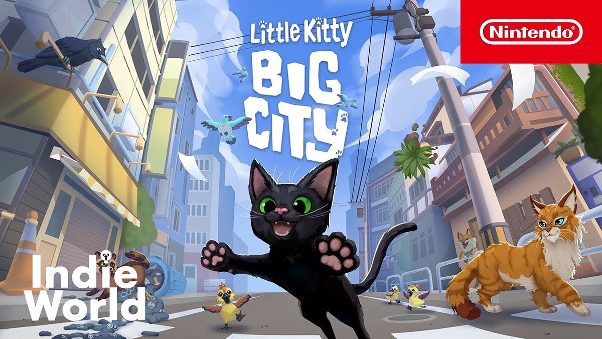 Видео из Little Kitty, Big City - трейлеры, геймплей