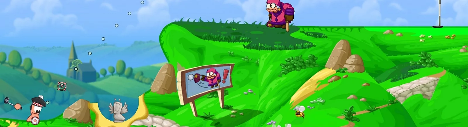 ТОП-15 - игры, похожие на Worms Crazy Golf (Worms: Crazy Golf)