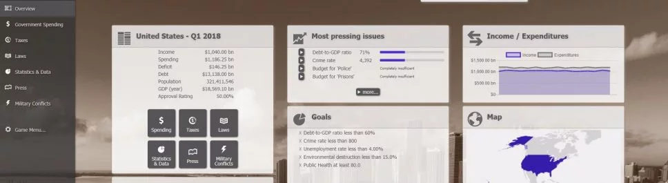 Government Simulator - что это за игра, трейлер, системные требования, отзывы и оценки, цены и скидки, гайды и прохождение, похожие игры 