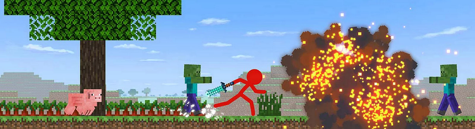 Stickman vs Craftman - что это за игра, трейлер, системные требования, отзывы и оценки, цены и скидки, гайды и прохождение, похожие игры 