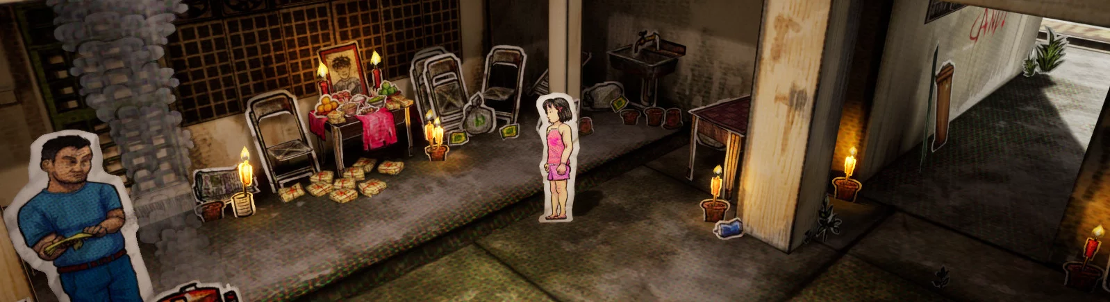 Арт Paper Ghost Stories: 7PM - всего 1 арт из игры