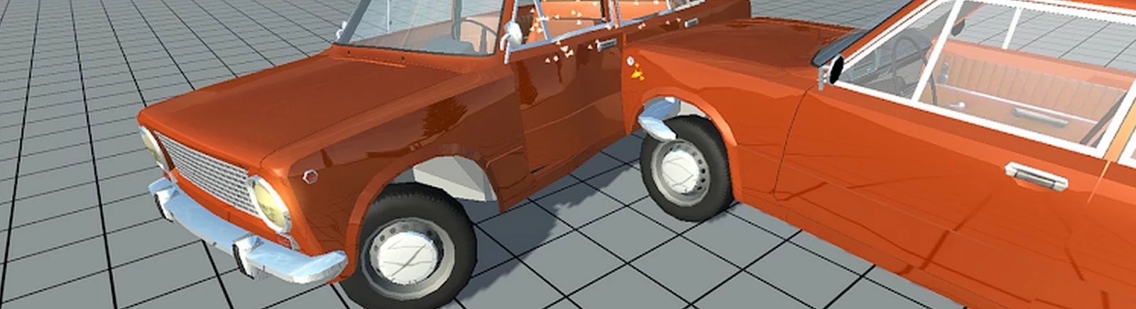 Simple Car Crash Physics Sim — Brabus E63 W213 / Автомобили / Транспорт