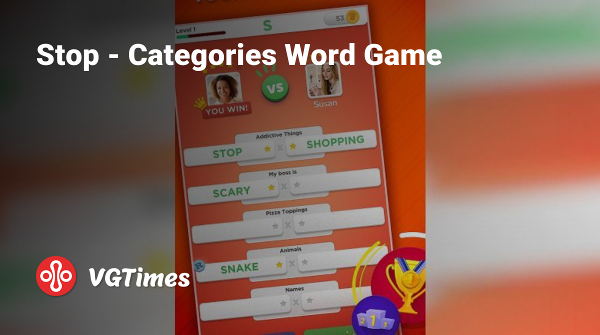 Stop - Categories Word Game - что это за игра, трейлер, системные  требования, отзывы и оценки, цены и скидки, гайды и прохождение, похожие  игры