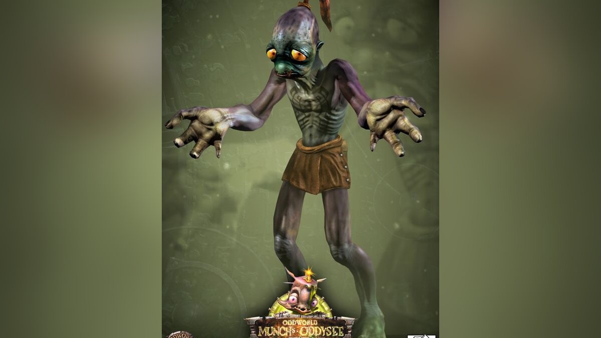 Главный герой Oddworld в HD качестве