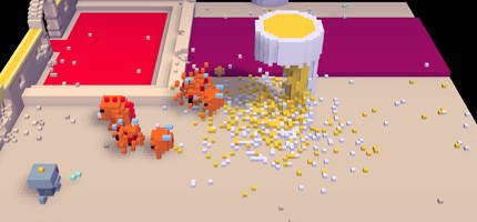 Альфа-версия Voxatron предлагается в рамках акции Humble Indie Bundle