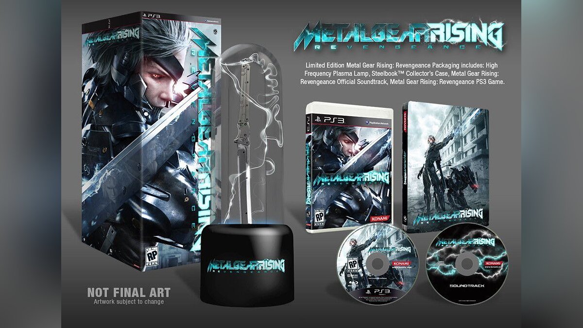 Содержание ограниченного издания Metal Gear Rising: Revengeance