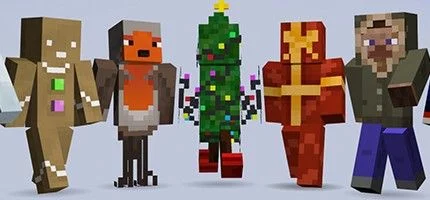 Вышел набор праздничных скинов для Minecraft Xbox 360 Edition