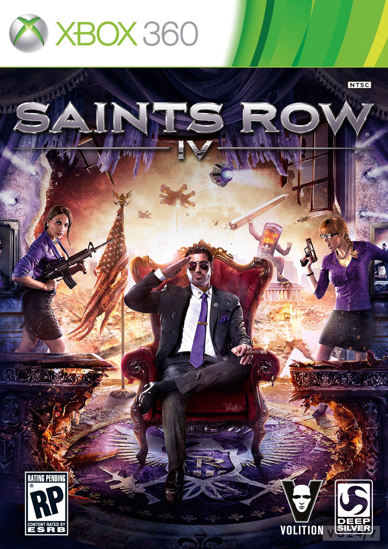 Обложки Saints Row 4 насыщены фиолетовым цветом