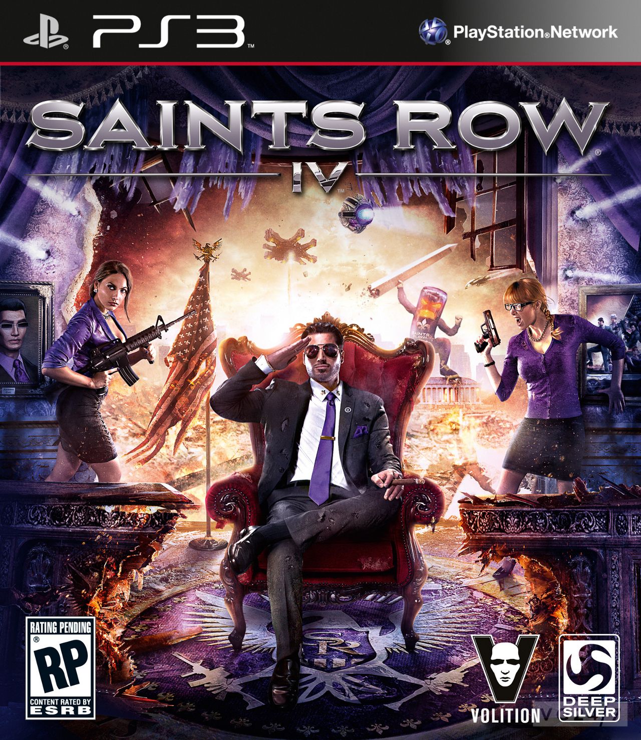 Обложки Saints Row 4 насыщены фиолетовым цветом