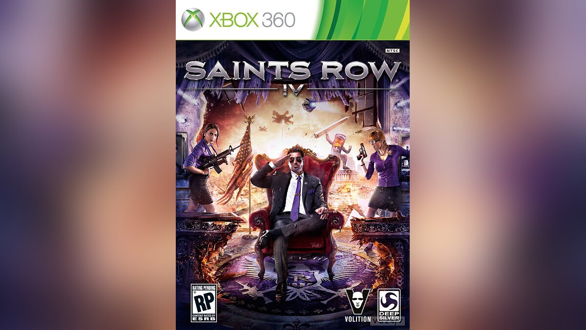 Обложки Saints Row 4 насыщены фиолетовым цветом