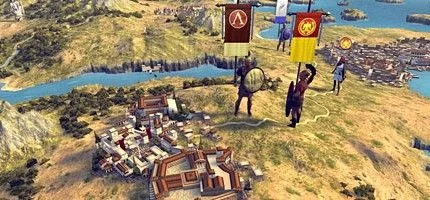 В геймплейном ролике Total War: Rome 2 показан десант с моря и захват контрольной точки