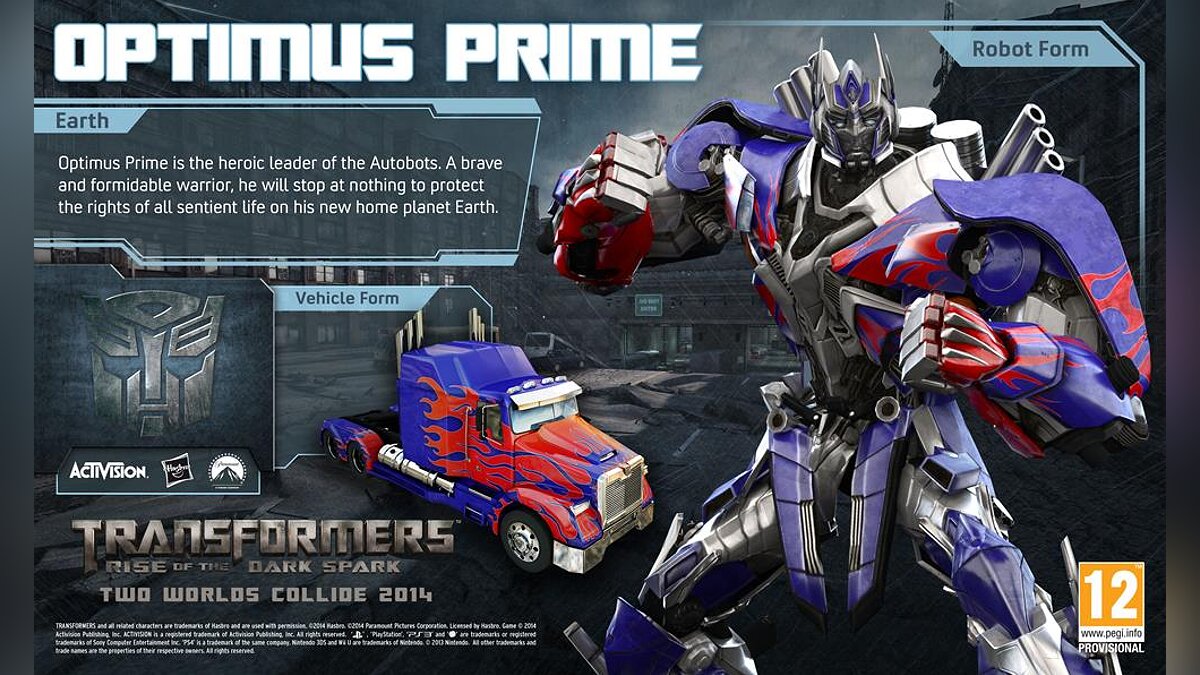 В Transformers: Rise of the Dark Spark Оптимус Прайм будет представлен в  трех версиях