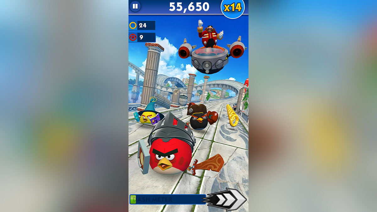 В Sonic Dash появятся герои из Angry Birds Epic