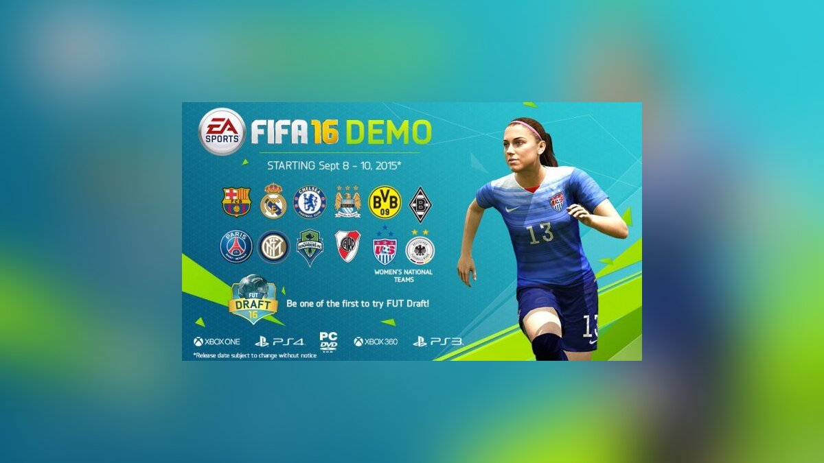 EA Sports раскрыла подробности демо-версии FIFA 16