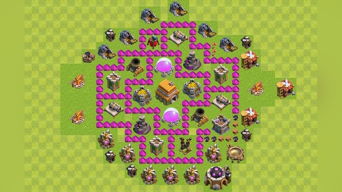 Гайд Clash of Clans: расстановка на базе TX 3, TX 4, TX 5, TX 6, TX 7, TX  8, TX 9, TX 10 и TX 11