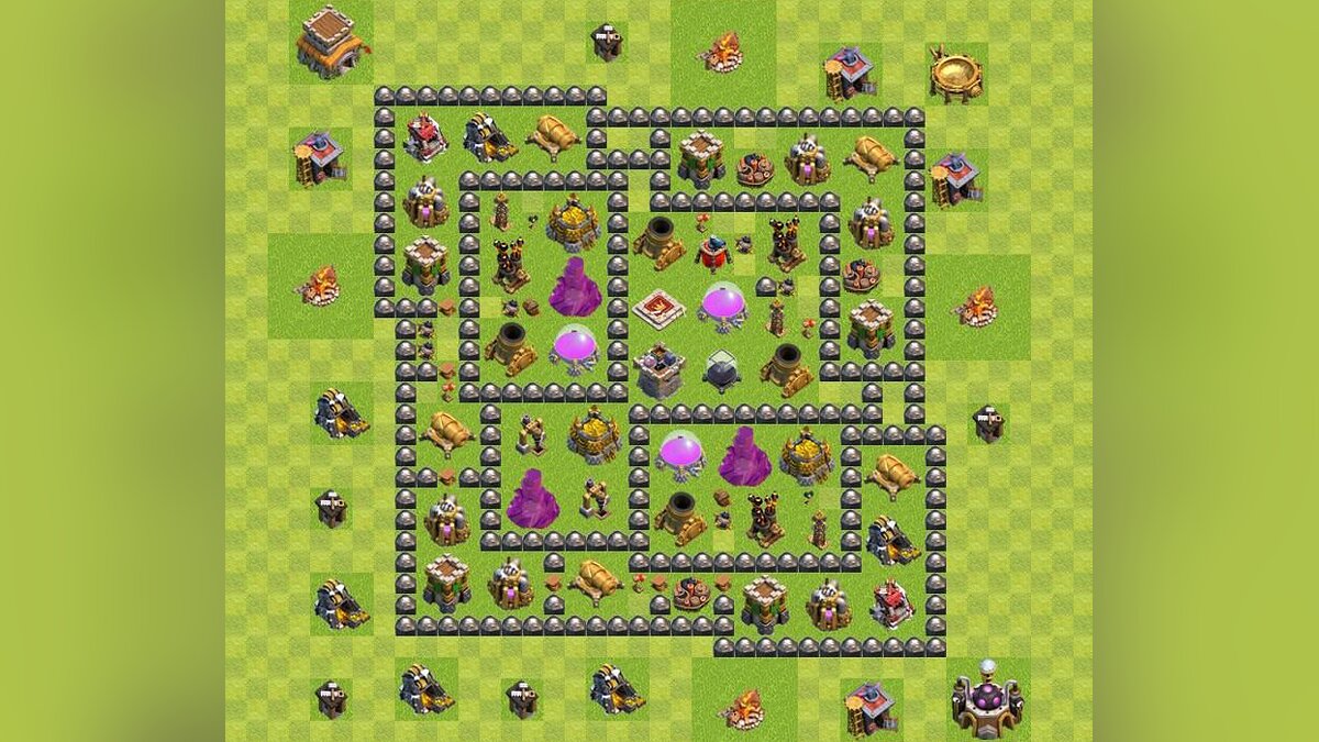 Гайд Clash of Clans: расстановка на базе TX 3, TX 4, TX 5, TX 6, TX 7, TX  8, TX 9, TX 10 и TX 11