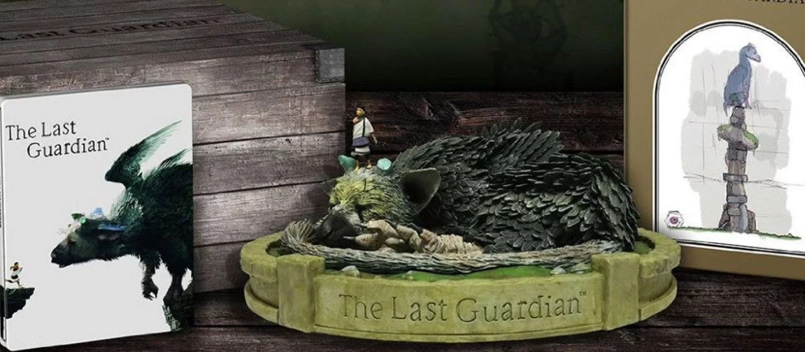 Последний страж 4 читать. The last Guardian фигурка. Коллекционка the last Guardian. The last Guardian коллекционное издание. The last Guardian карта.