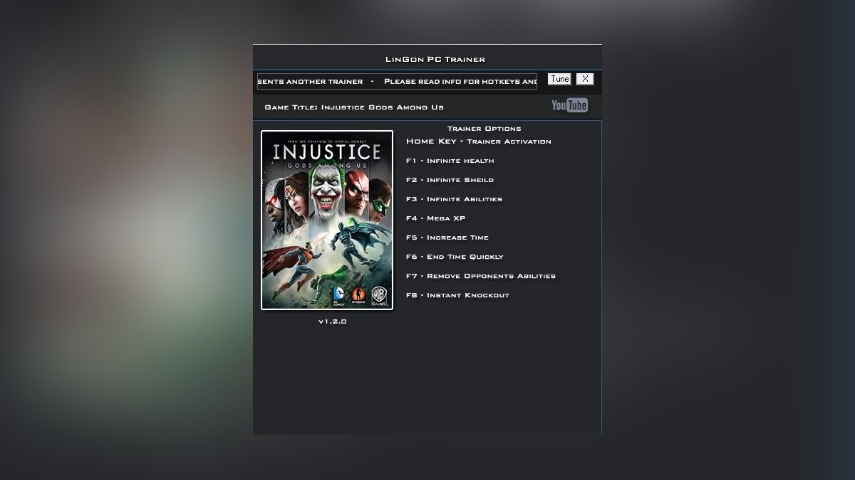 Трейнер для Injustice: Gods Among Us — бессмертие, бесконечные способности,  много опыта, мгновенный нокаут и многое другое