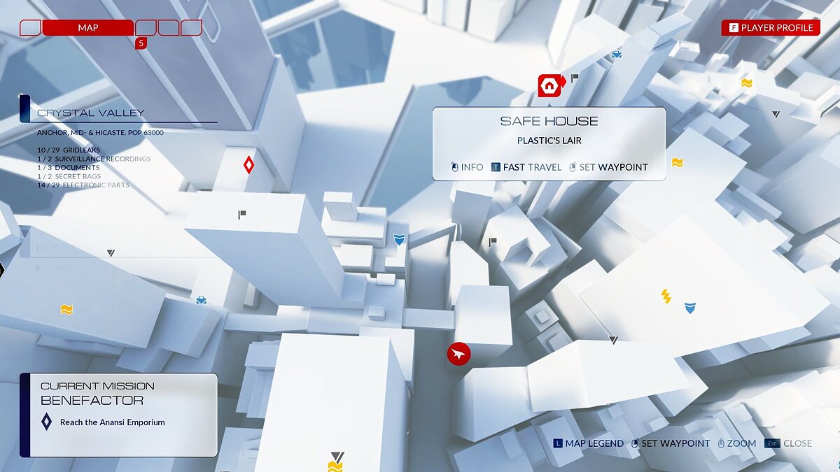 Info parts. Mirror's Edge Catalyst Anansi Tower.