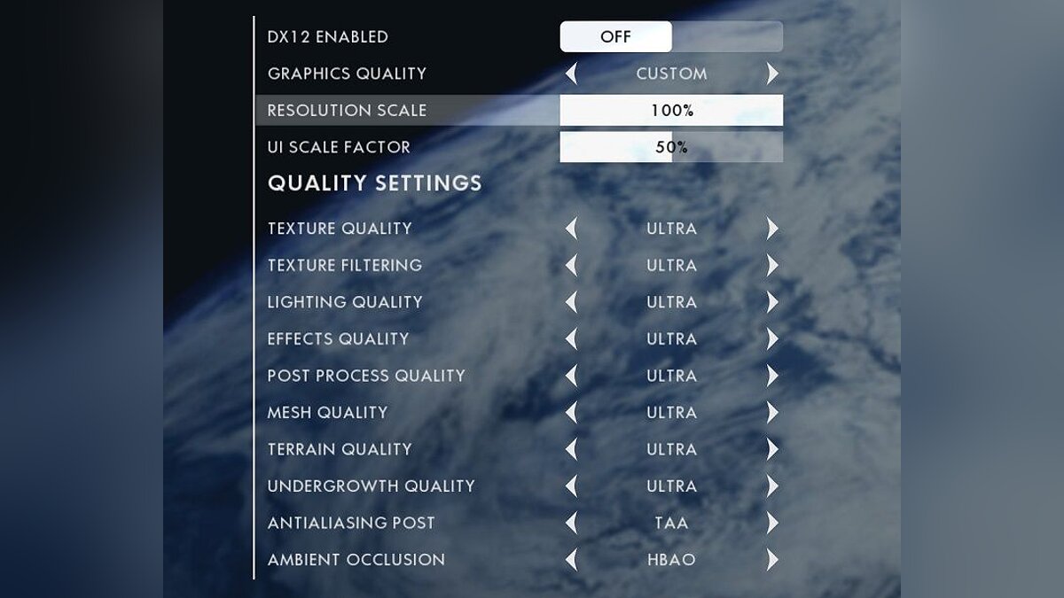 Графические настройки Battlefield 1 — DirectX 12 быть