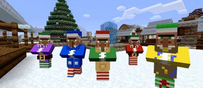 В Minecraft наступило Рождество