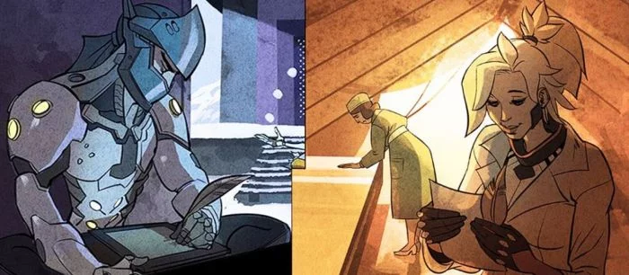 Поклонники Overwatch нашли намеки на возможный роман между Гэндзи и Ангелом