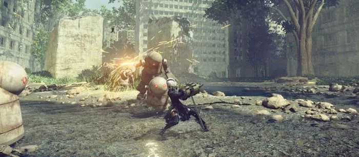 Разработчики NieR: Automata показали полчаса геймплея в открытом мире