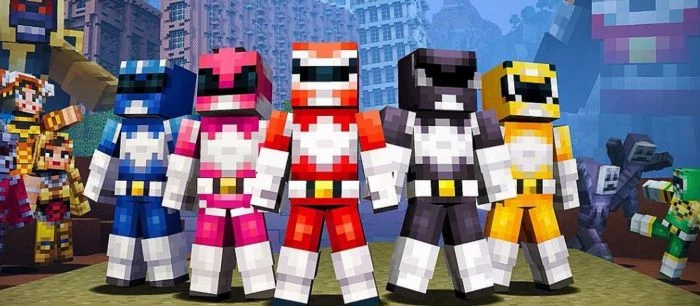В Minecraft появился набор скинов из «Могучих Рейнджеров»