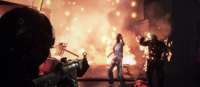 На новых скриншотах хоррора Daymare: 1998 показали пылающих зомби