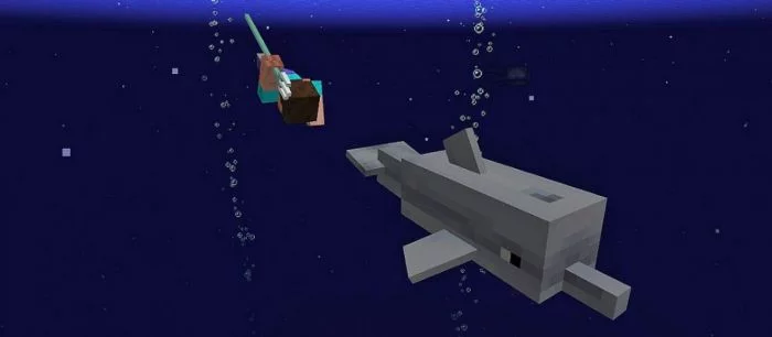 Обновление Aquatic добавит в Minecraft дельфинов, затонувшие корабли и трезубец для подводной охоты