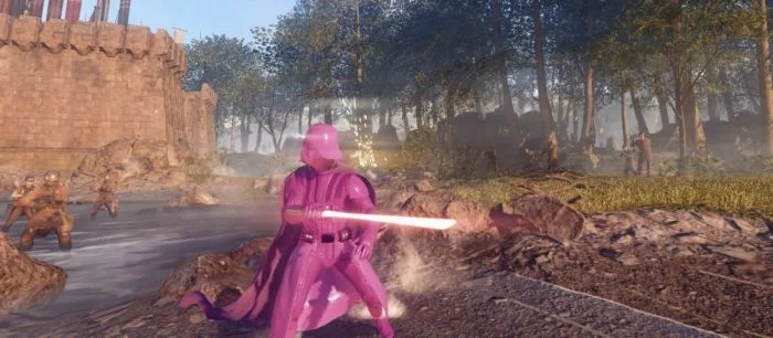 Моддеры сделали для Дарта Вейдера розовый костюм в Star Wars: Battlefront 2