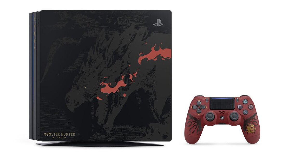 Sony выпустит PS4 Pro в раскраске Monster Hunter: World