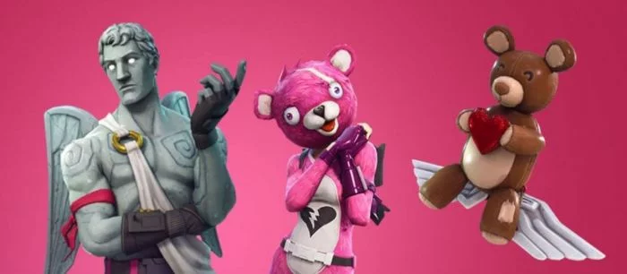Обновление в честь Дня святого Валентина добавило в Fortnite костюмы розовой медведицы и купидона
