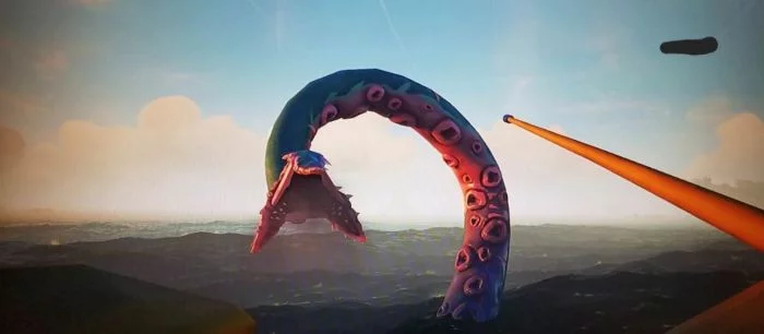 Посмотрите, как выглядит кракен (морское чудовище) в Sea of Thieves