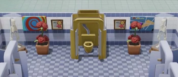 В Two Point Hospital можно бесплатно получить золотой туалет