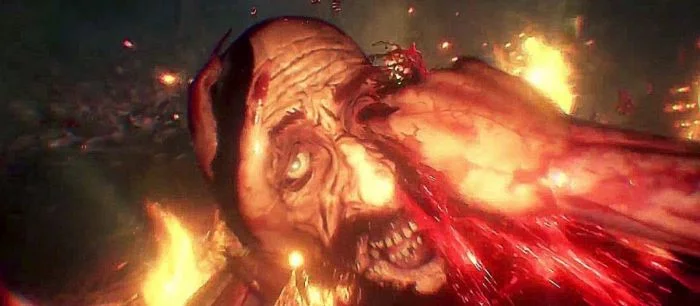 В геймплейном видео хоррора Agony герой отбивается от душ грешников в аду