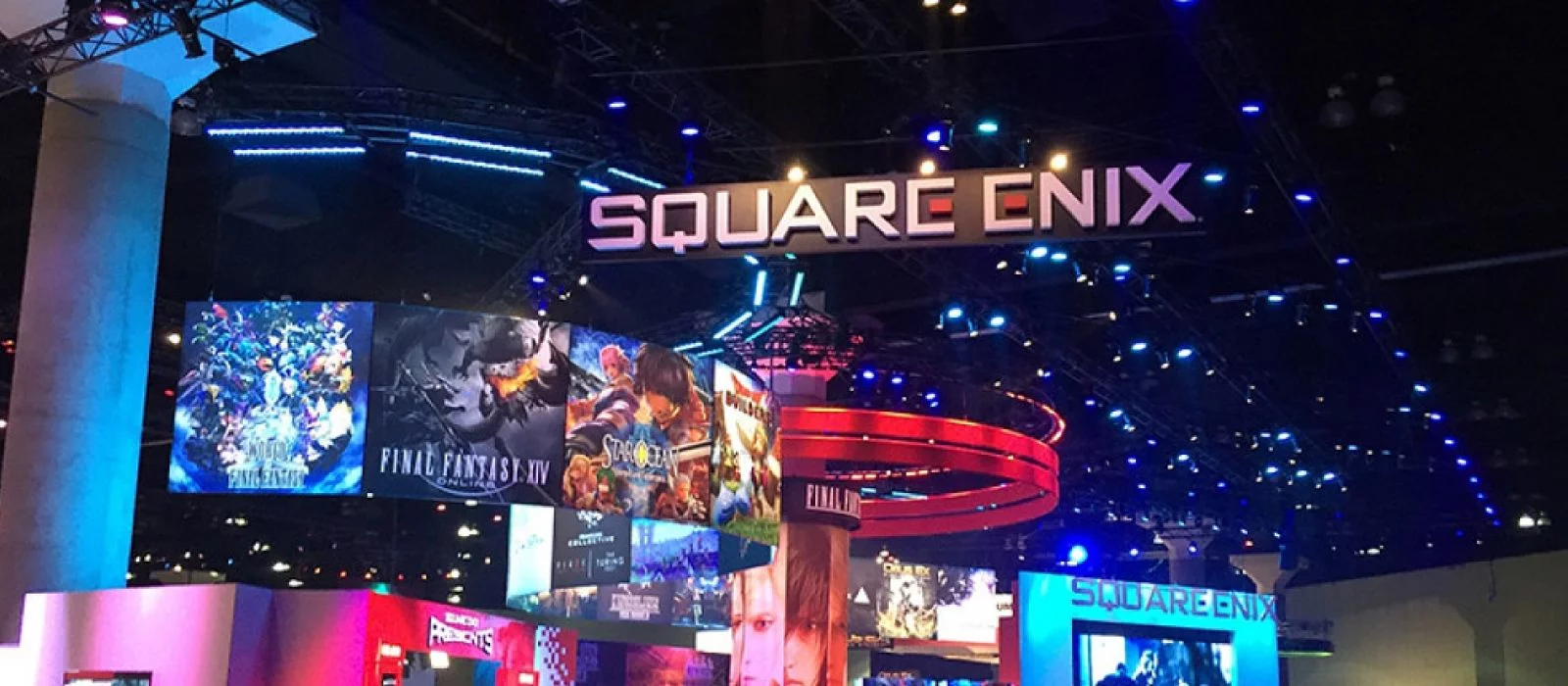 Представляет огромный интерес. Square Enix. Е3 фестиваль. Игровая конференция e3 2019. Square Enix Exhibition.