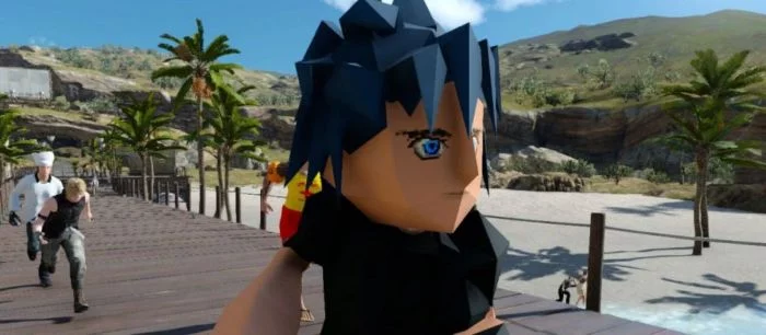 Моддеры превратили Ноктиса из Final Fantasy 15 в персонажа со старых консолей