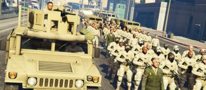 В GTA 5 добавили военные сражения 20 на 20 на танках и режим выживания (мод)