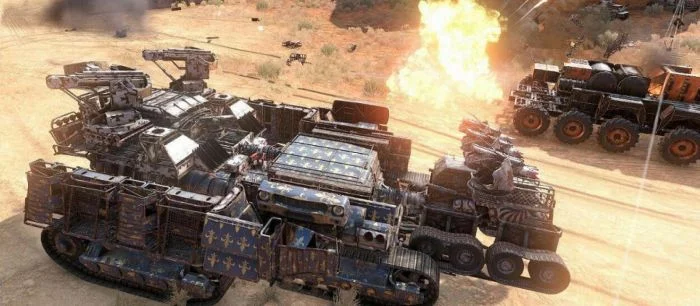 Обновление «Рыцари пустошей» в Crossout позволит собрать несколько машин в один большой «трансформер»