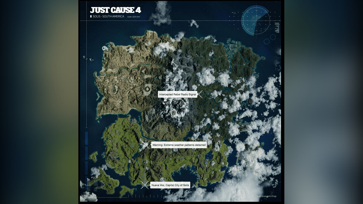 Оцените размер игровой карты Just Cause 4 (да, она очень большая)