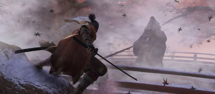В новом геймплее Sekiro: Shadow Die Twice показали огромного змея и битву с боссом-монахом