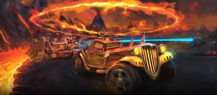 В Steam вышел Heavy Metal Machines — бесплатный MOBA-экшен с машинками, героями-психами и тяжелой музыкой