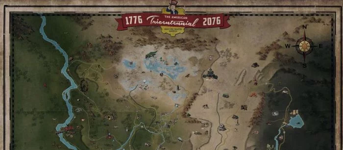 Оцените размер игровой карты в Fallout 76