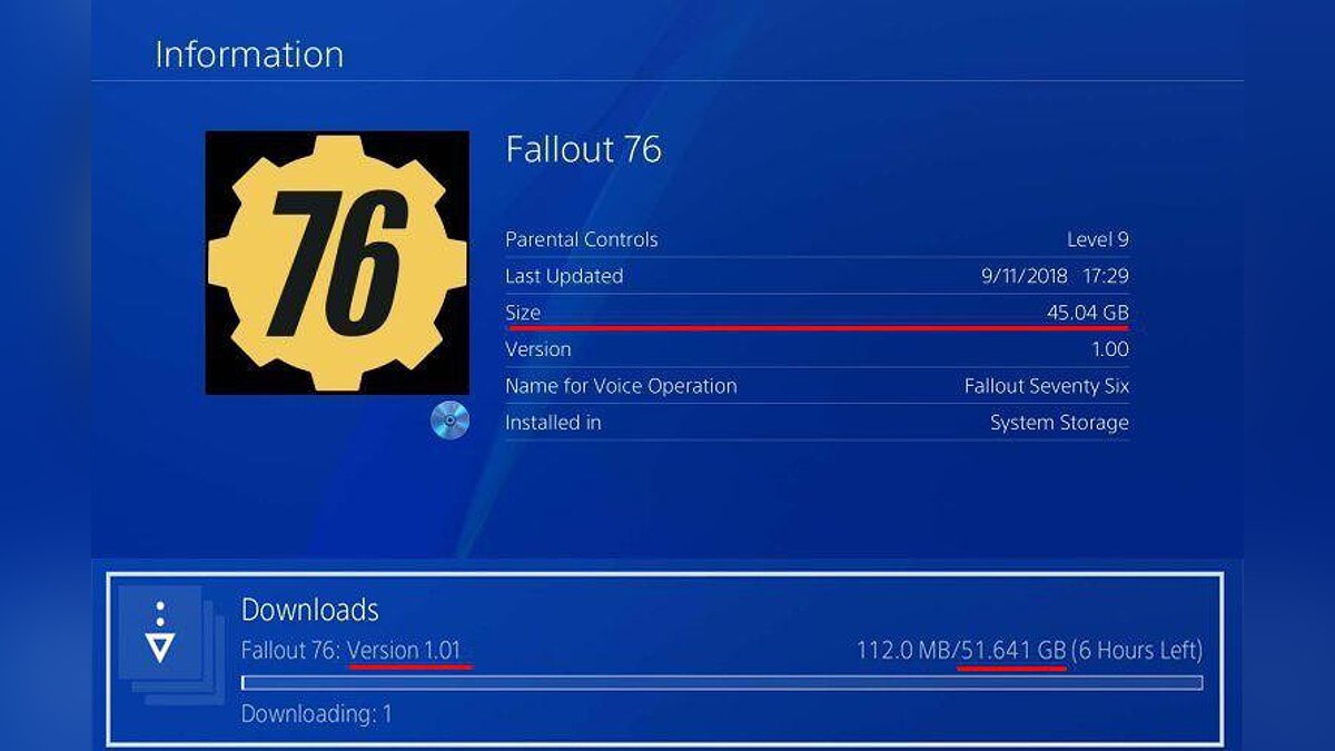 Патч первого дня для Fallout 76 весит больше самой игры на 6 ГБ. Геймеры  негодуют