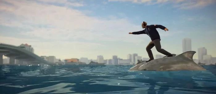 В Hitman 2 можно уплыть в океан верхом на дельфинах. Геймеры в восторге! — видео