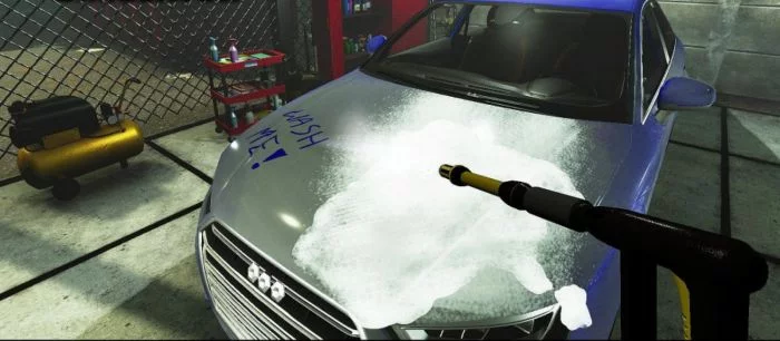 Нарисованные члены, девушка в мини-юбке и труп в багажнике — трейлер симулятора автомойки появился в сети