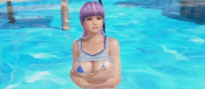 Полуголая грудастая красавица принимает душ в трейлере Dead or Alive Xtreme 3: Scarlet