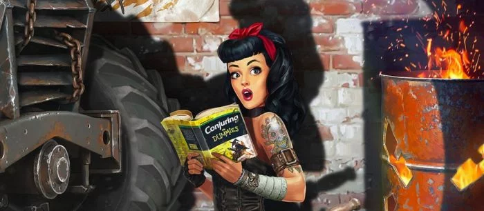 Потрясающие арты с пинап-дивами и постапокалипсисом