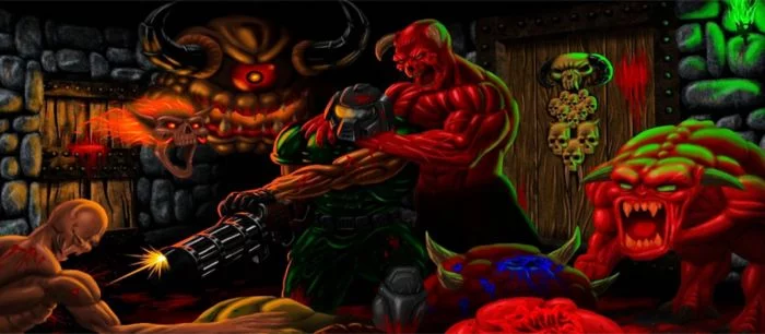 Doom скрестили с еще одним легендарным шутером и получилась «кровавая смесь»